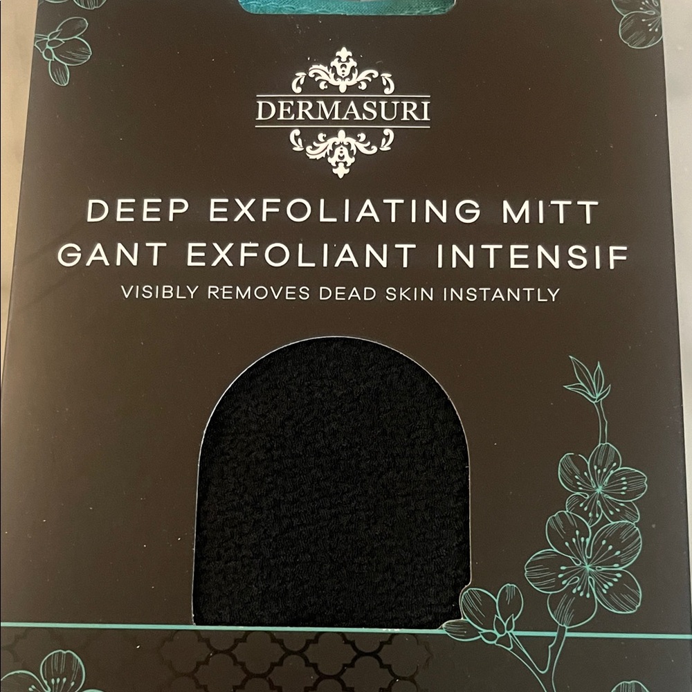 Dermasuri Deep Exfoliating Mitt - Black - Picture 2 of 3